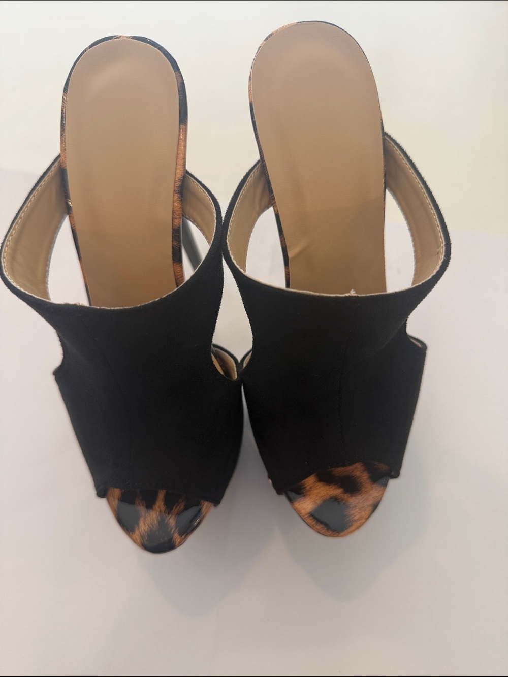 Black High size 36 Heel Peep-Toe Platform Sandals - Picture 3 of 7